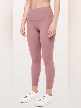 Lululemon Align High Rise 7/8 Leggings Size 4 Mauve Dusty Rose